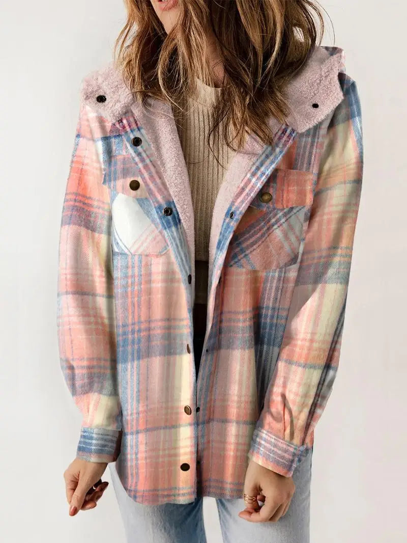 Willow | Cozy Plaid Fleece-Lined Jacket