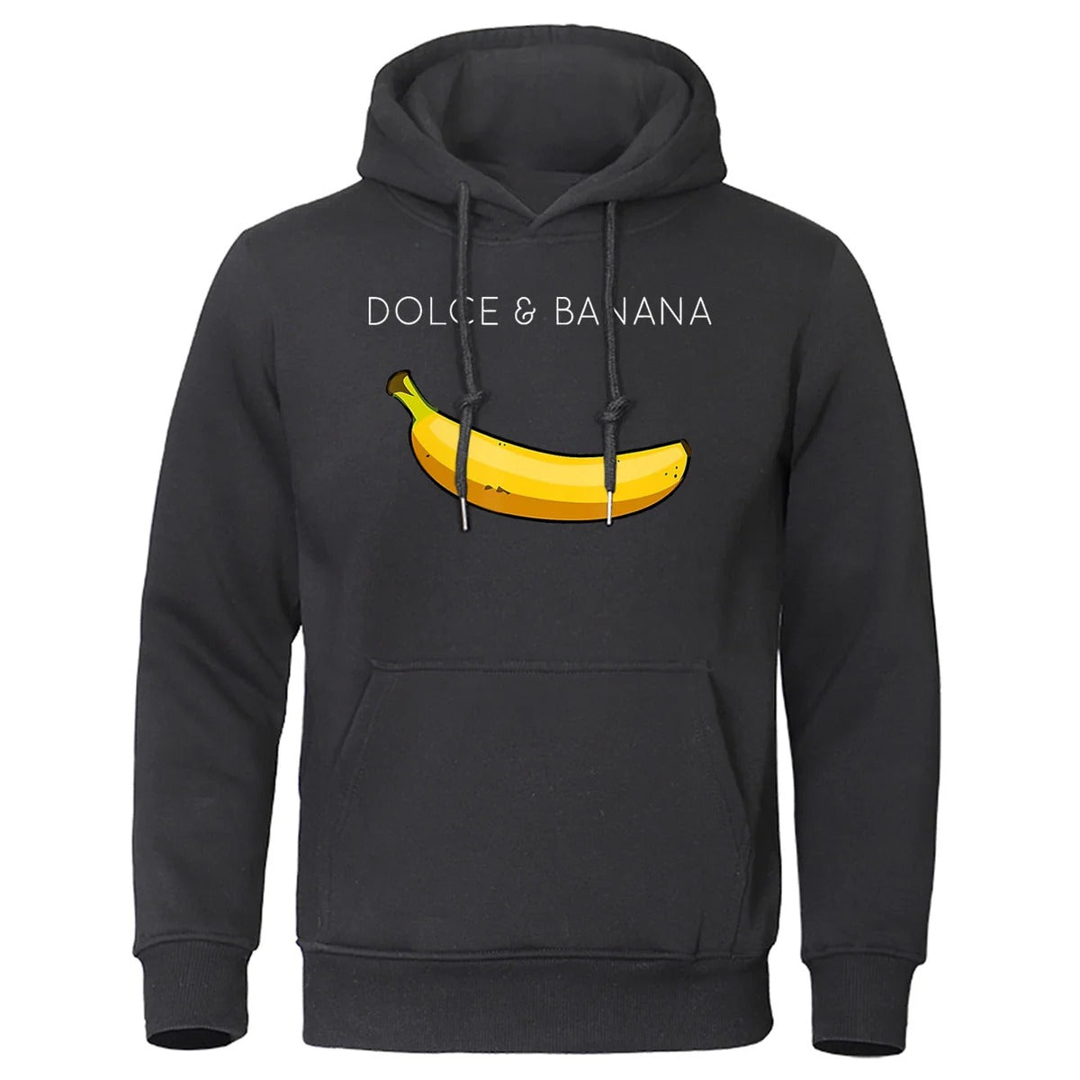 Men’s Hoodie – Relaxed Fit – Cotton Blend – Long Sleeve – Funny Banana Graphic