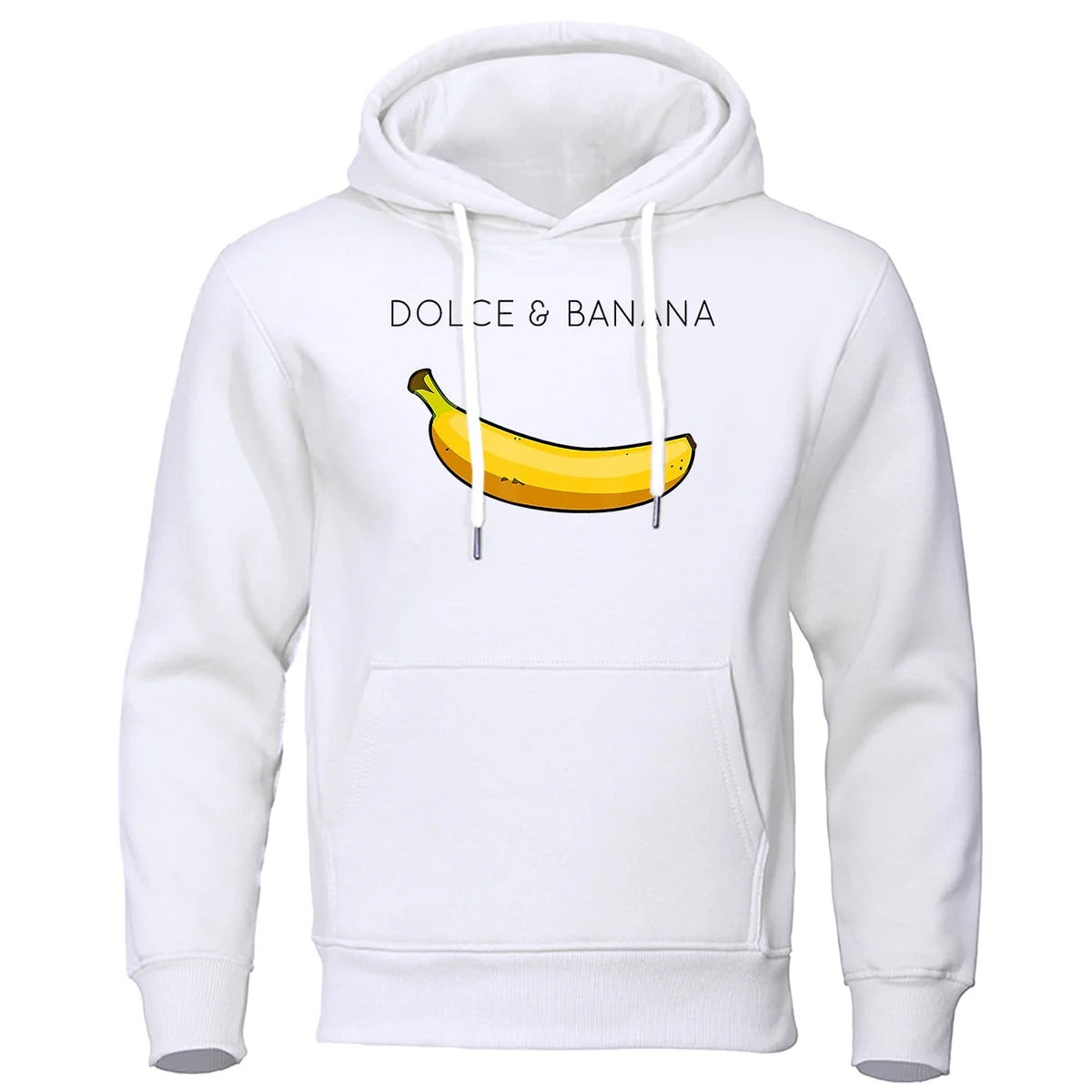 Men’s Hoodie – Relaxed Fit – Cotton Blend – Long Sleeve – Funny Banana Graphic