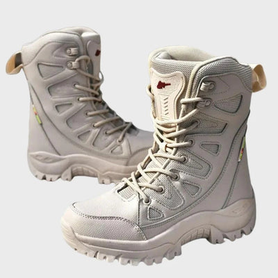 Women’s Hiking Boots – High Top – Leather Mesh – Reinforced Toe – Ankle Support