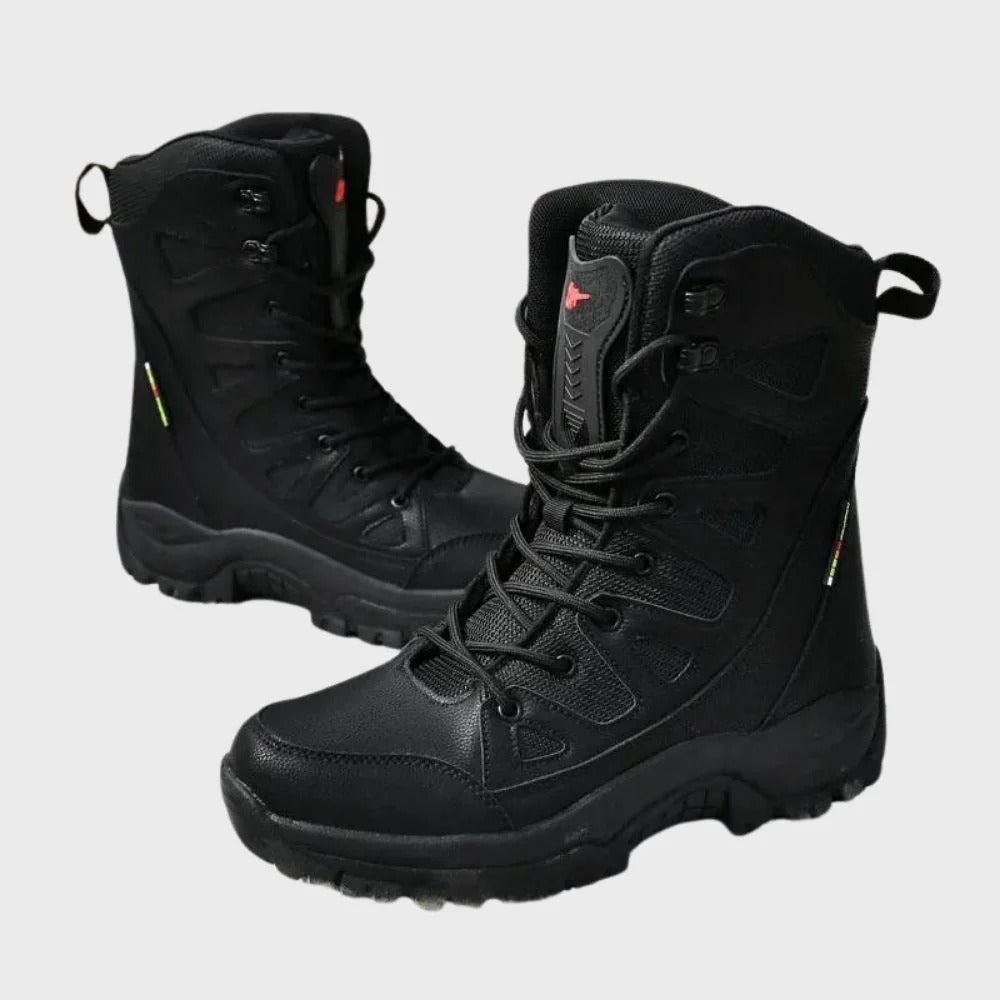 Women’s Hiking Boots – High Top – Leather Mesh – Reinforced Toe – Ankle Support