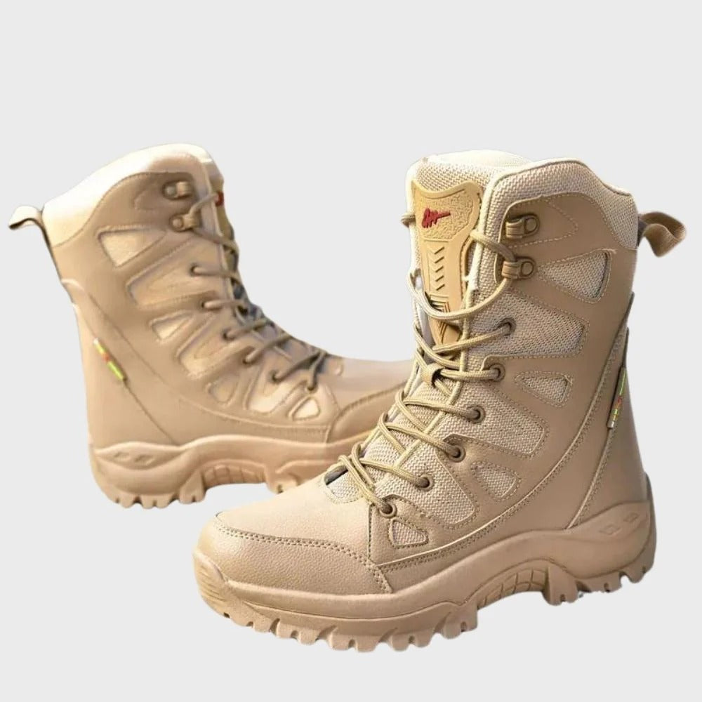 Women’s Hiking Boots – High Top – Leather Mesh – Reinforced Toe – Ankle Support
