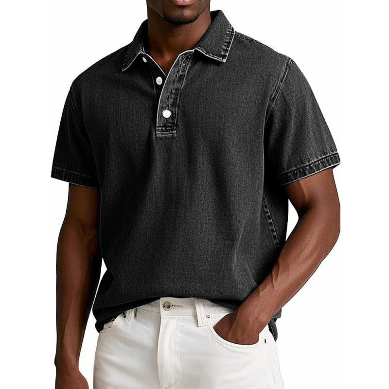 Men’s Polo Shirt – Cotton Blend – Relaxed Fit – Short Sleeve Casual Wear