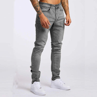 Men's Slim Fit Jeans – Stretch Denim – Classic 5-Pocket – Full Length Casual Wear