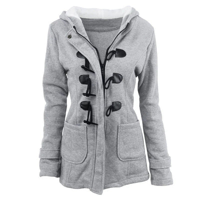 Women’s Hooded Jacket – Structured Fit – Cotton Blend – Vintage Toggle – Hip Length