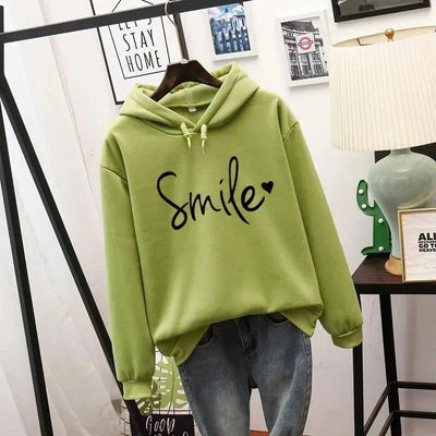 Women’s Hoodie – Relaxed Fit Fleece – Graphic Front – Ribbed Hem – Casual Wear