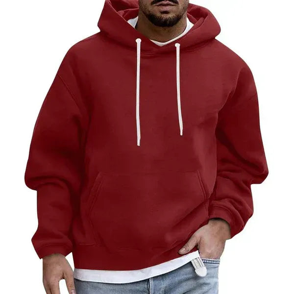 Men’s Hoodie – Oversized Fit – Cotton Feel – Kangaroo Pocket – Drawstring Hood