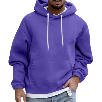 Men’s Hoodie – Oversized Fit – Cotton Feel – Kangaroo Pocket – Drawstring Hood