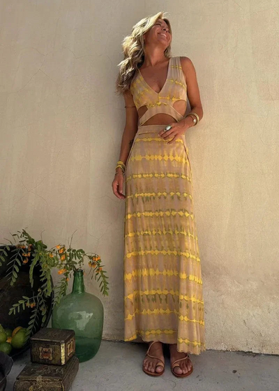 Delaney | Tie-dye Printed Dress