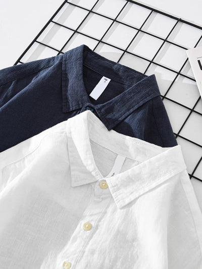 Logan | Linen Popover Shirt