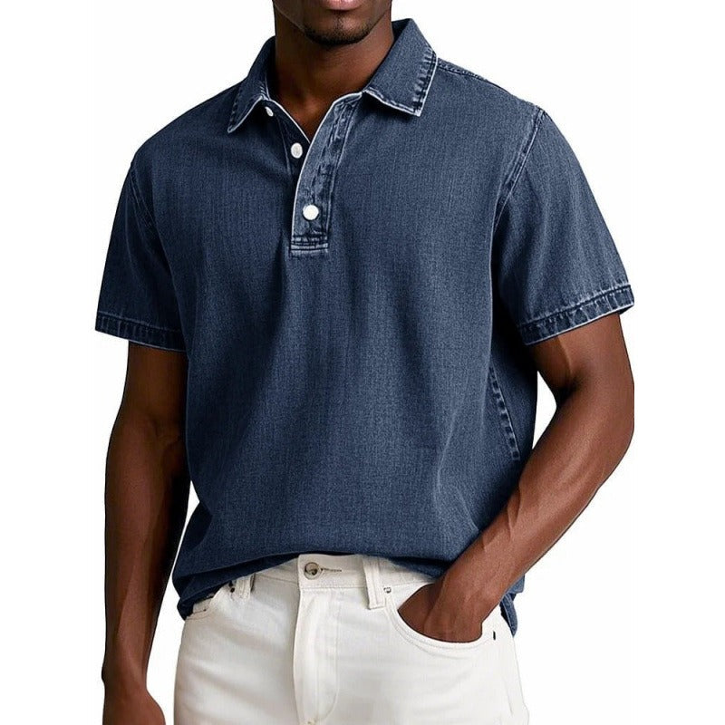 Men’s Polo Shirt – Cotton Blend – Relaxed Fit – Short Sleeve Casual Wear