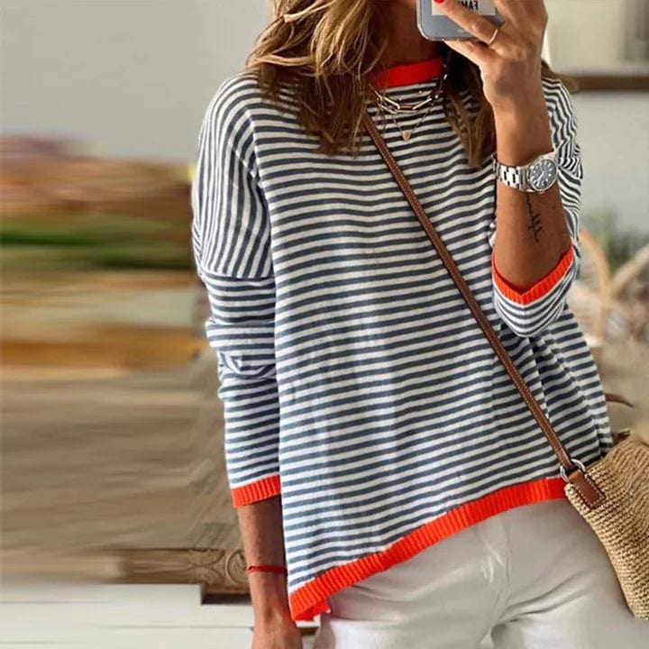 Inès Lavigne – Timeless Stripe Sweater with Accent Hem
