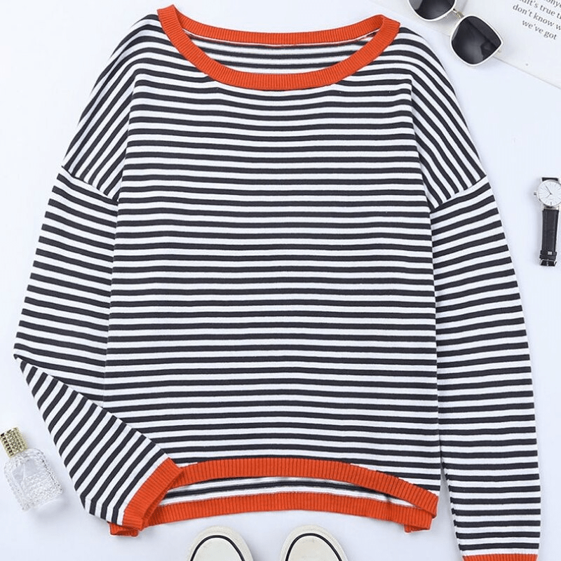 Inès Lavigne – Timeless Stripe Sweater with Accent Hem