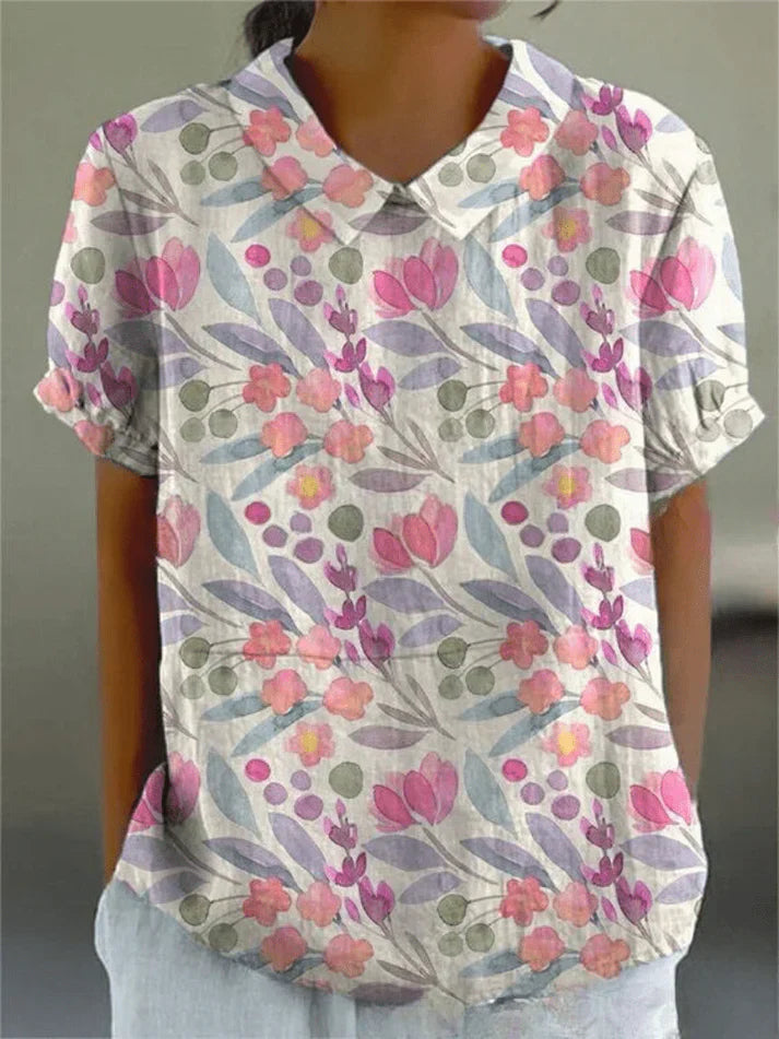 Marilyn™ | Lightweight Floral Blouse with Relaxed Fit