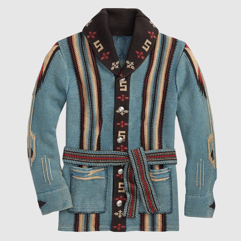Jack Washington Abstract Pattern Cardigan
