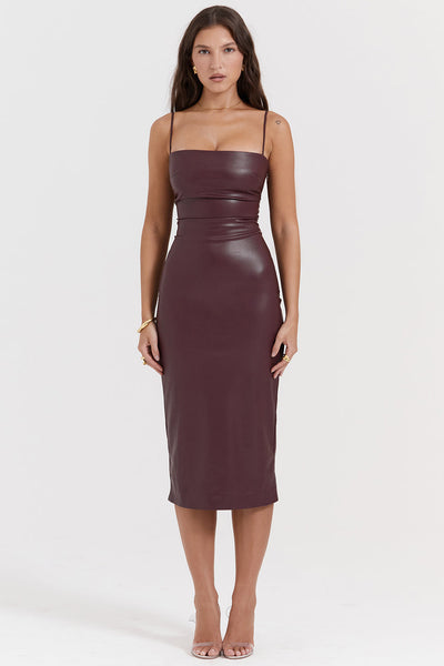 Avencea Leather Dress - A Sign of Bold Elegance and Style