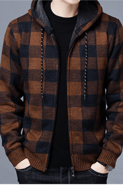James Scott Checkered Casual Jacket