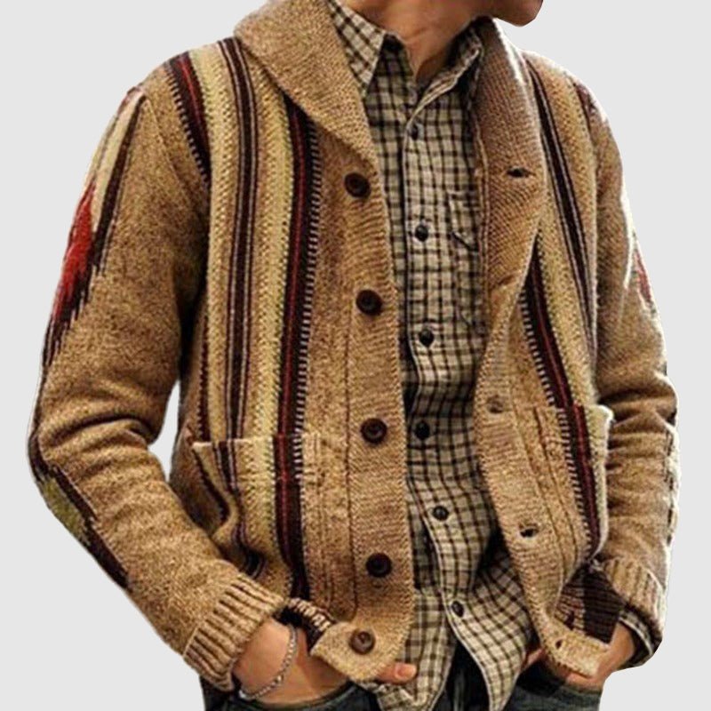 James Vintage Jacquard Cardigan