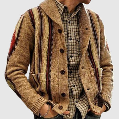 James Vintage Jacquard Cardigan