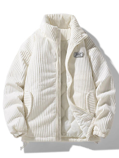 Avencea | Women's Cord Winter Coat - Elegant & Warm