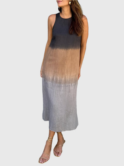 Lea | Mocha Fade Sleeveless Maxi Dress