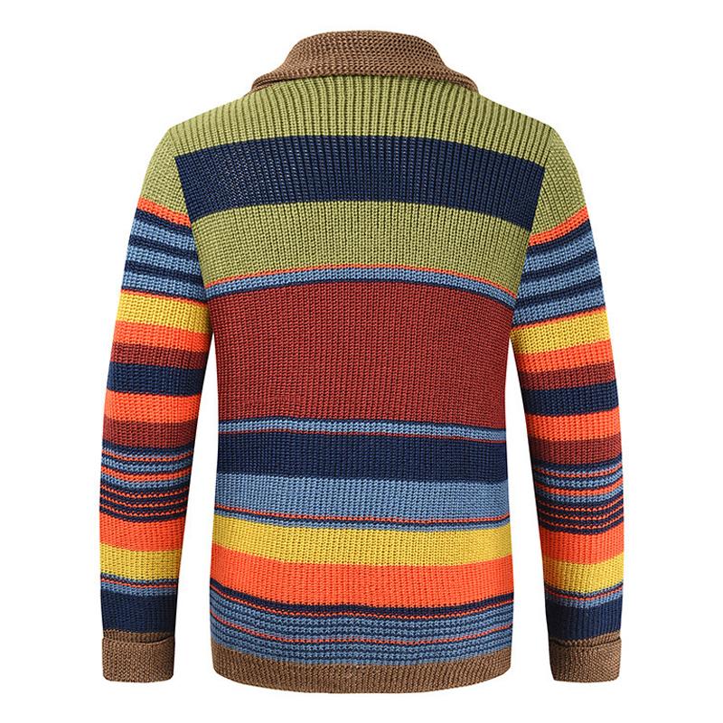Asher™ | Colorblock Lapel Sweater Jacket
