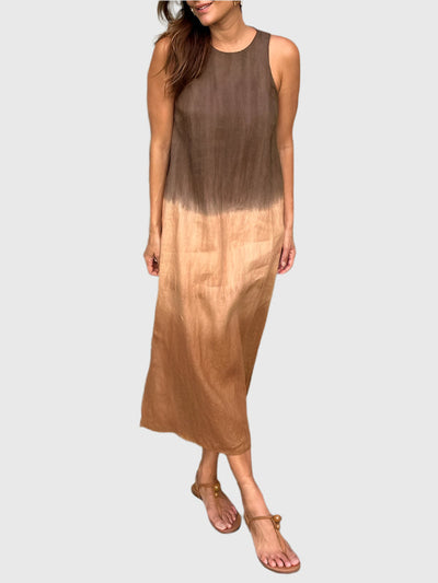 Lea | Mocha Fade Sleeveless Maxi Dress