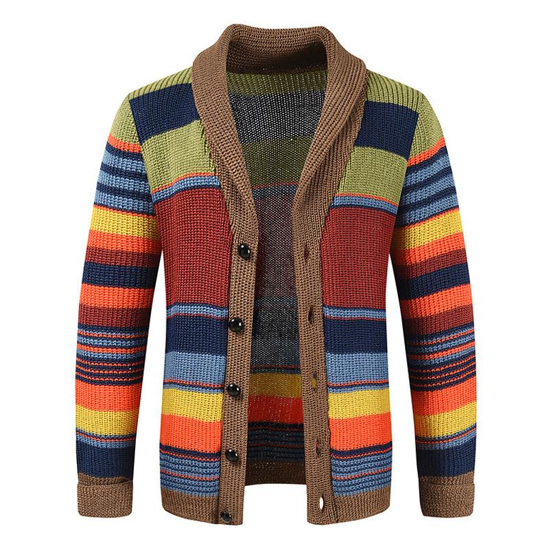 Asher™ | Colorblock Lapel Sweater Jacket