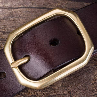 VINTAGE COWHIDE BELT 58689197W