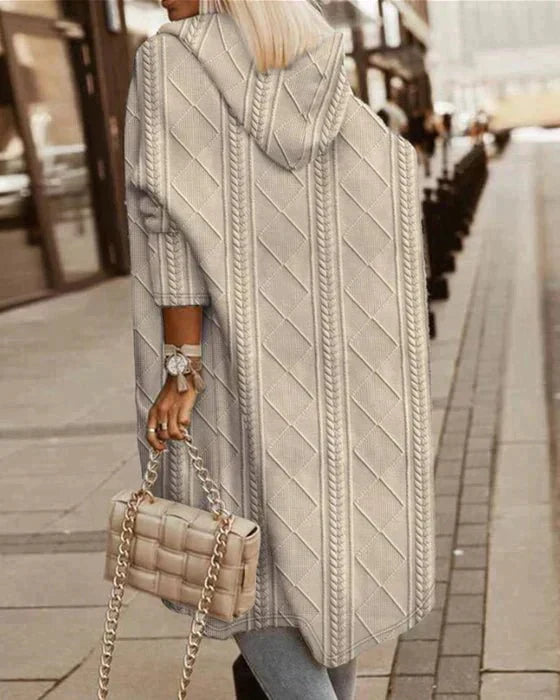Kateri™ - EXTENDED LENGTH HOODED CARDIGAN WITH RELAXED FIT