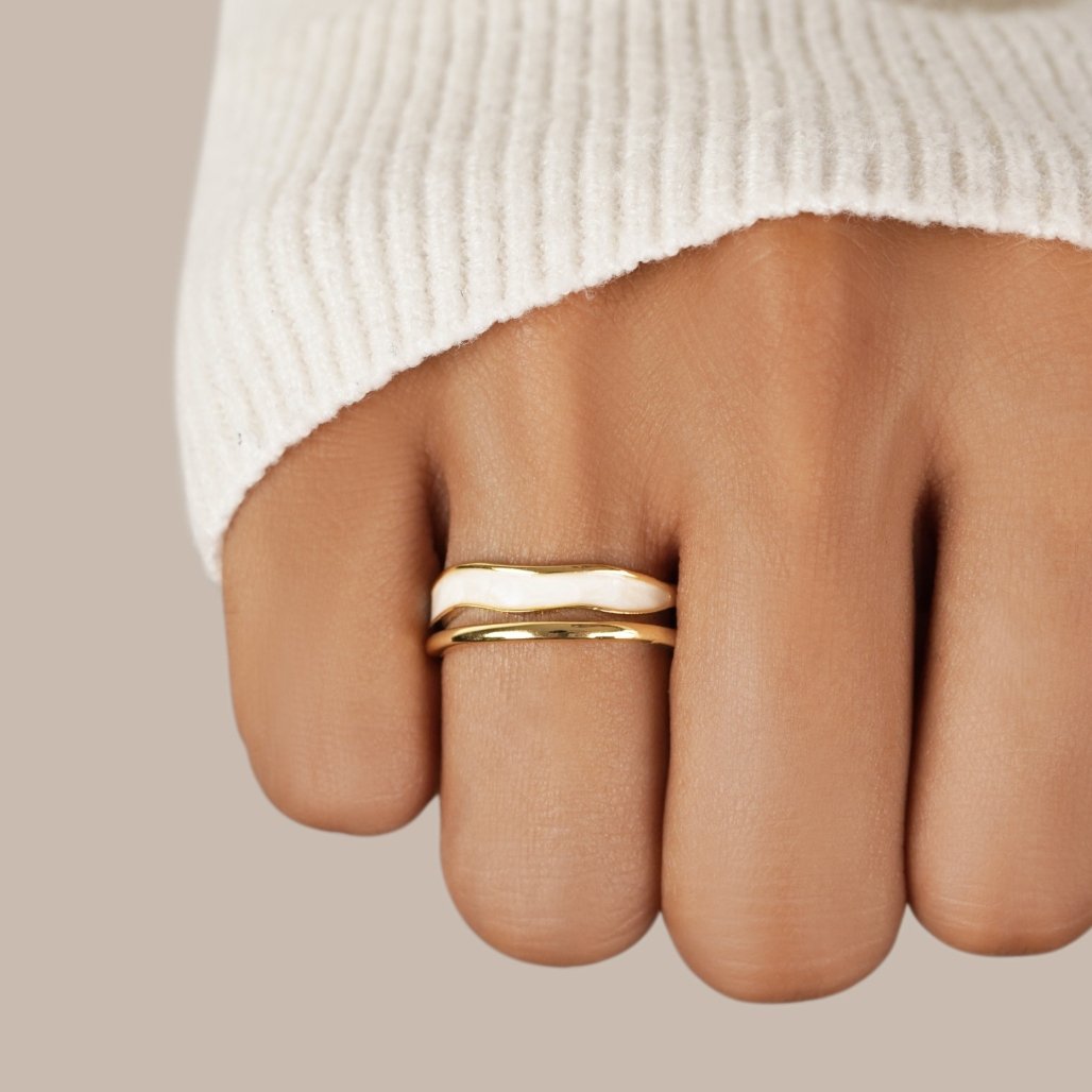 Sahara Multi-Layered Gold Ring