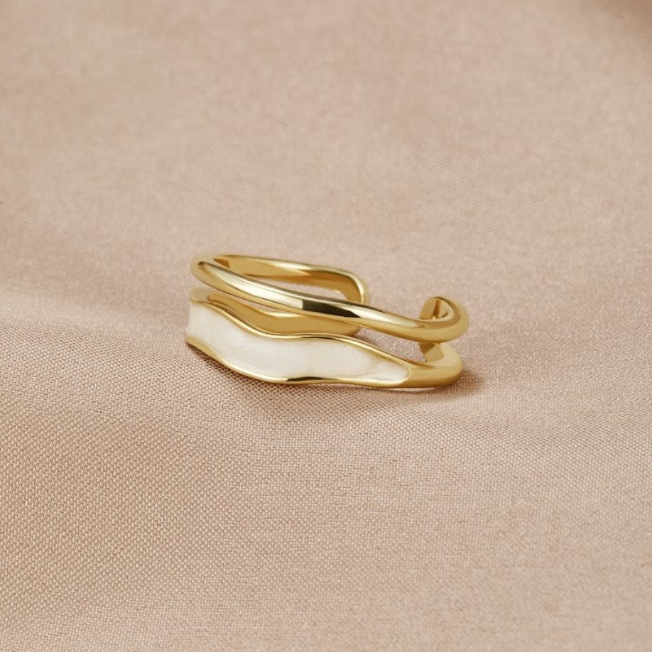 Sahara Multi-Layered Gold Ring