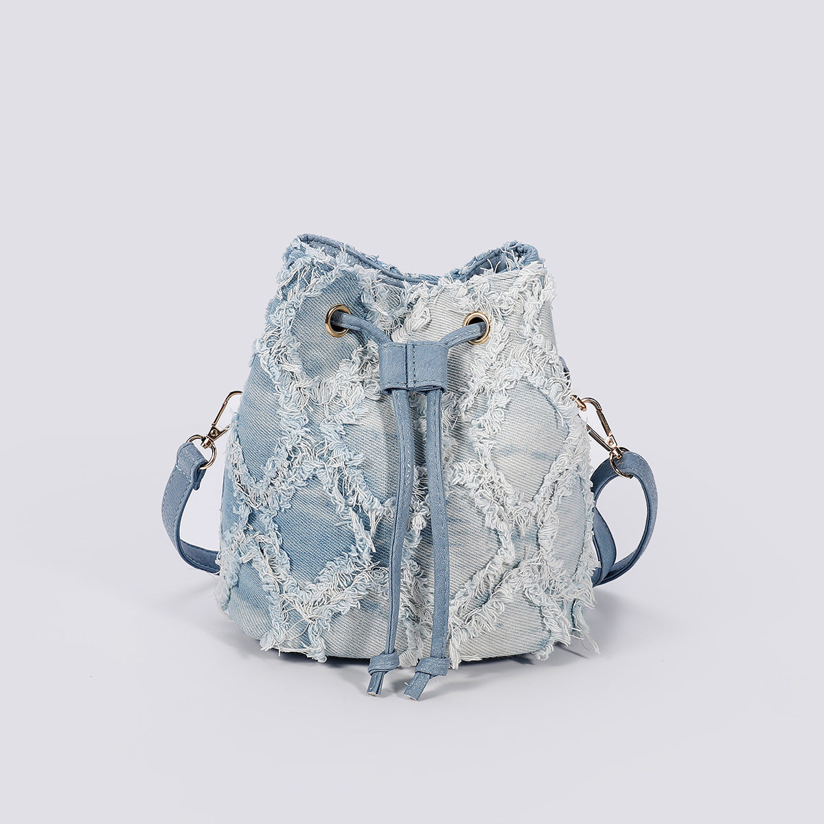 Chrissy Denim Bucket Bag