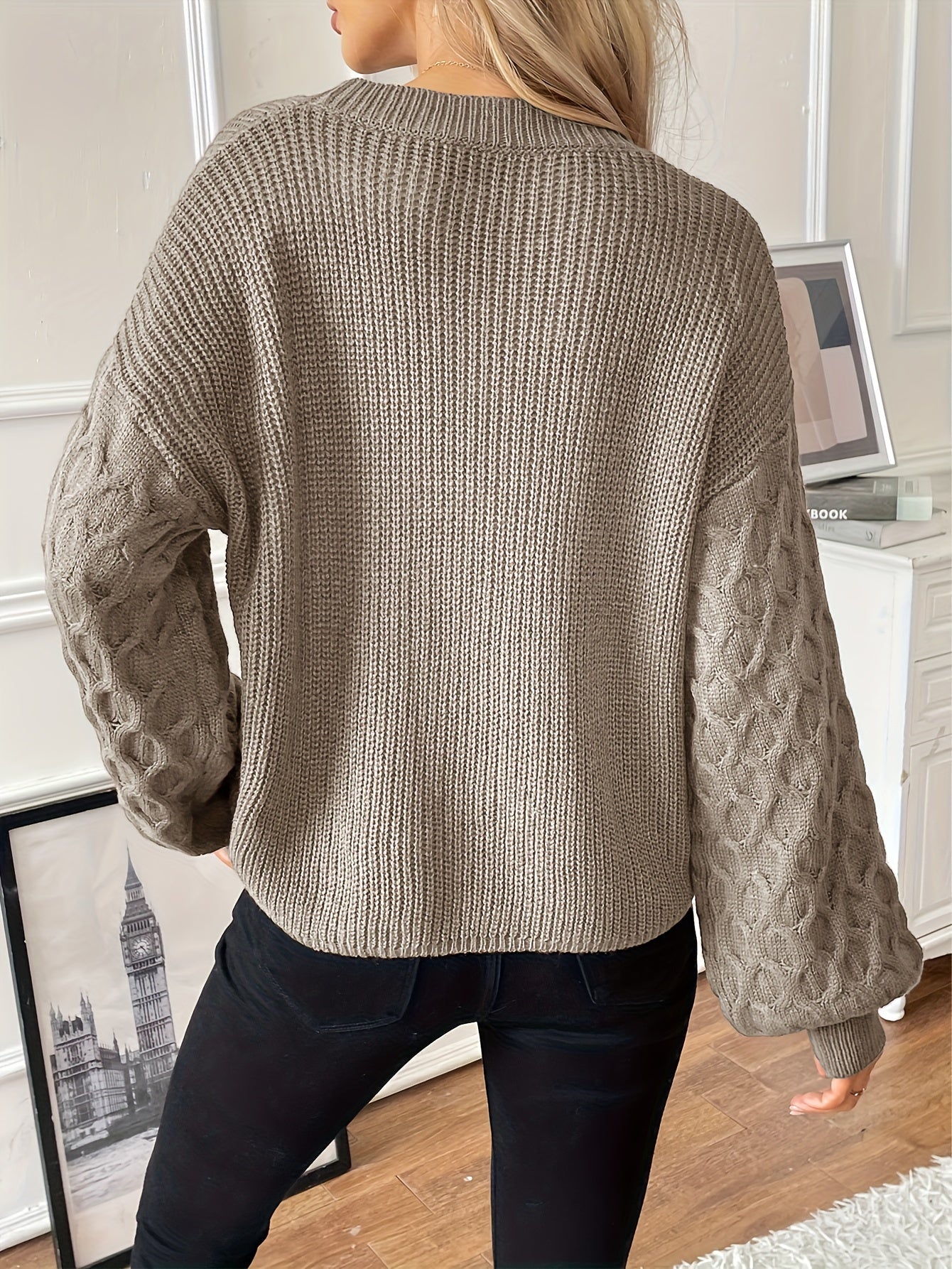 Trellis Diamond Knit Pullover