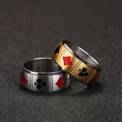 Ace of Steel Spinner Ring