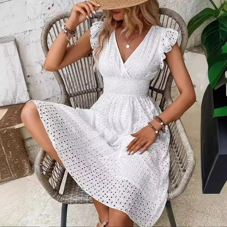 Olivia™ - Stylish Hollow Out Lace Dress