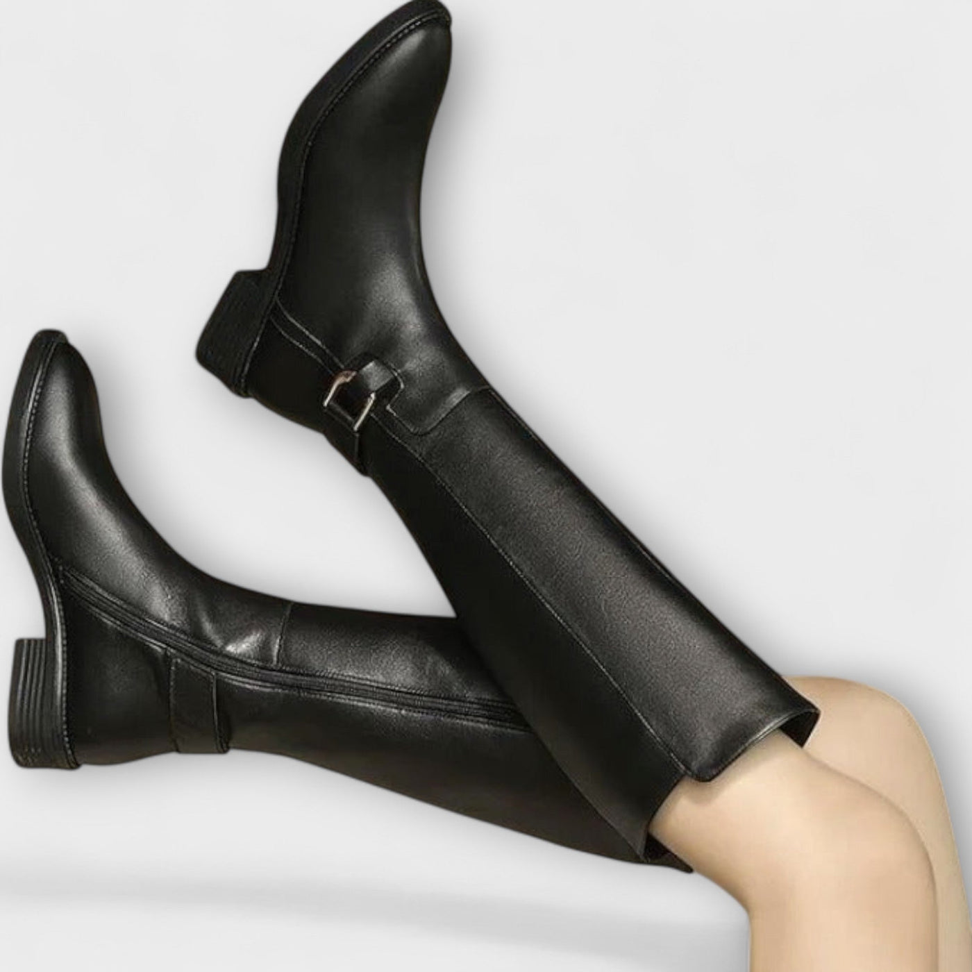 Elaina | Leather Knee-High Boot