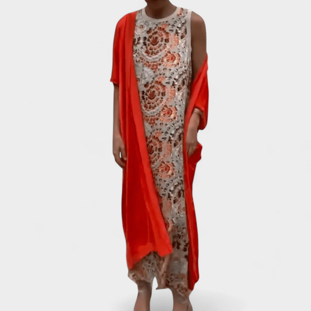 MIRANDA | ELEGANT DRESS & CARDIGAN SET