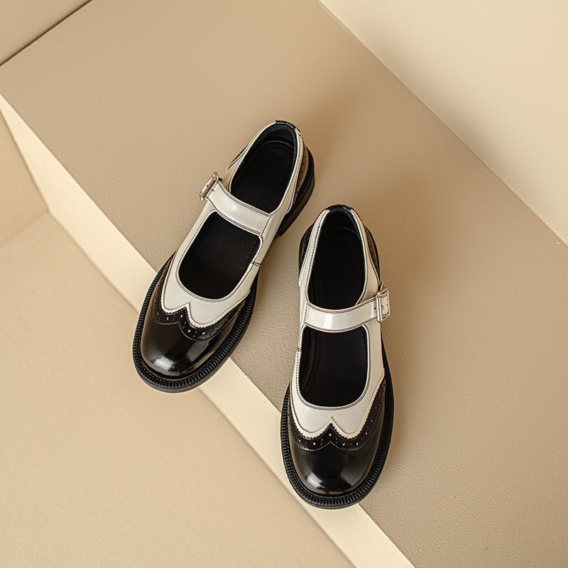 Perlina – Flat Washed Cowhide Shoes