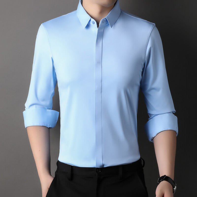 Mitchel | Wrinkle-Free Stretch Dress Shirt for Men