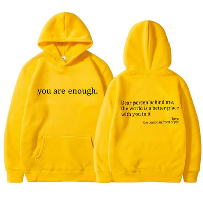 Men’s Hoodie – Relaxed Fit – Cotton Blend – Drawstring Hood – Printed Front and Back