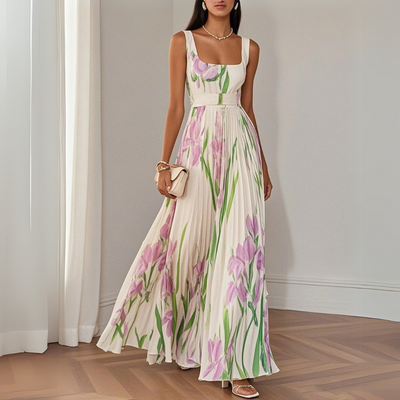 Ellise | Elegant Floral Maxi Dress
