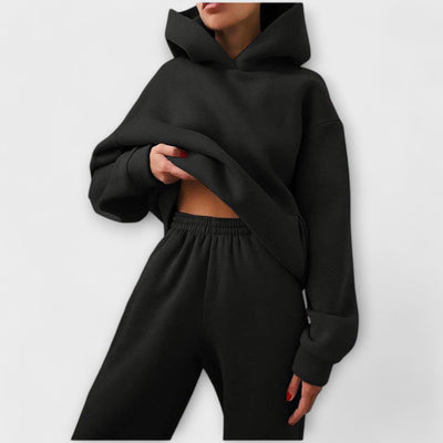 Oversized Jogging Suit with High Waist