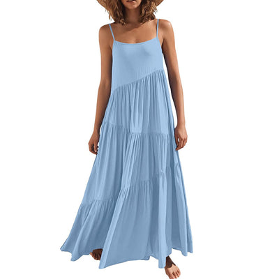 Women's Maxi Dress - Spaghetti Strap - Tiered Flow - Summer Attire