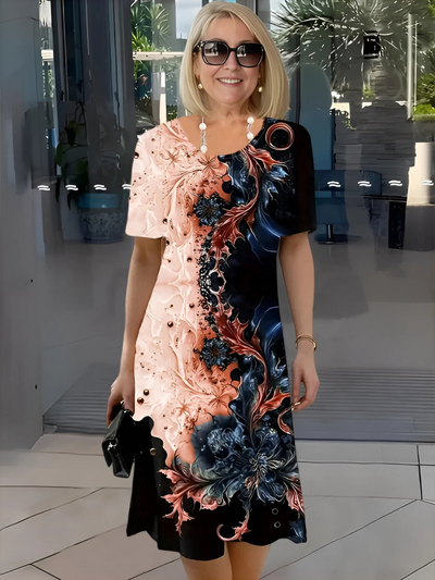 NADIA| RELAXED FLORAL MIDI DRESS