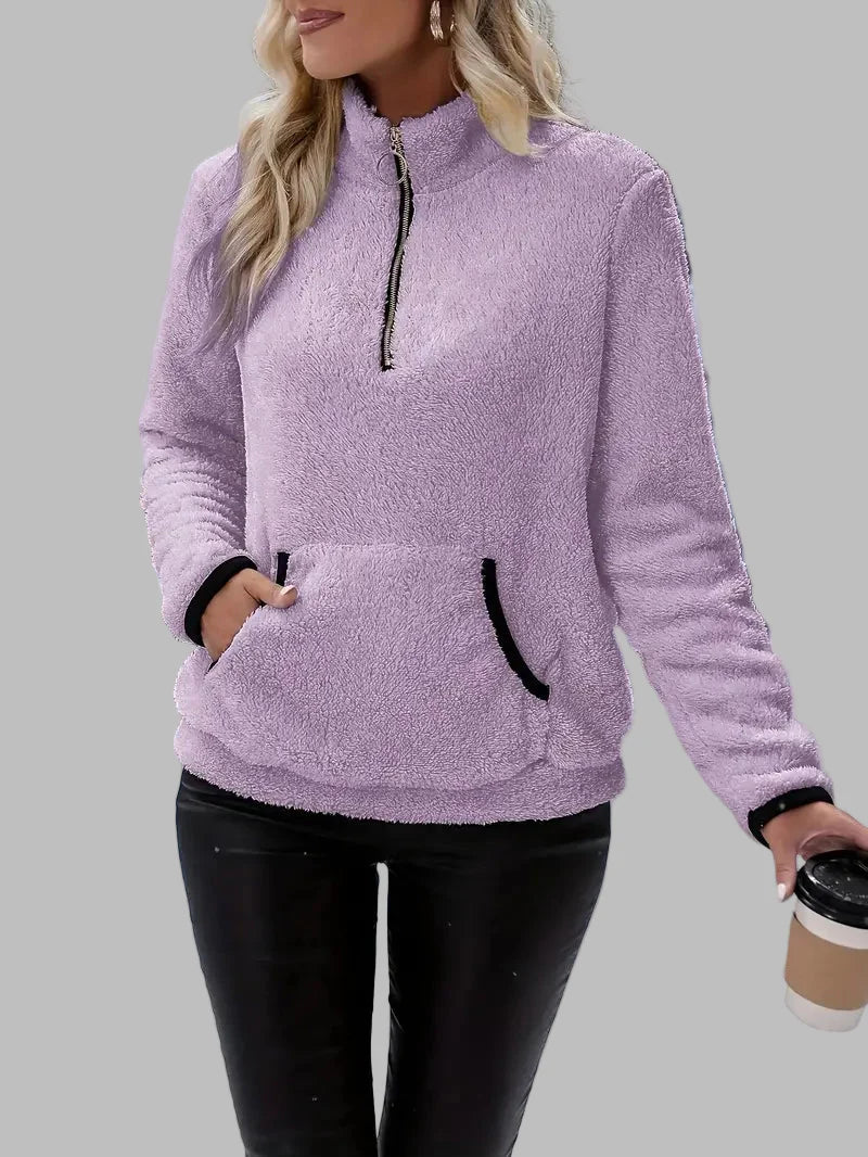 Ellis | Long Sleeve Zip Sweatshirt