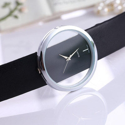 Sophia - Elegant Quartz Watch with Transparent Dial