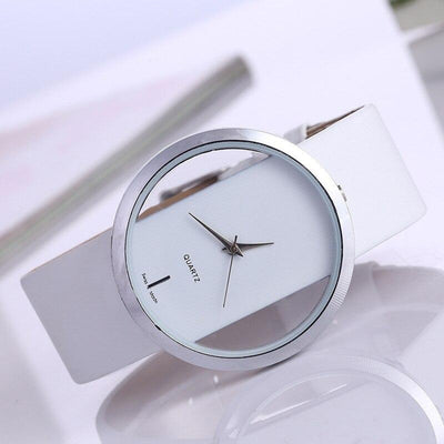 Sophia - Elegant Quartz Watch with Transparent Dial