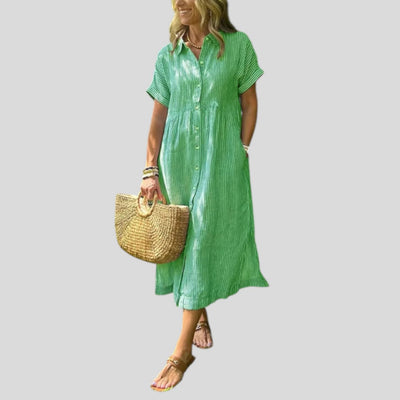 Freja | Light Button-Front Summer Dress