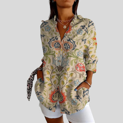 Nina | Casual Charming Blouse with Floral Print